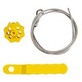 Brady Extra Secure Yellow Spin Lockout System with 59in Cable and Operating Tool 152268